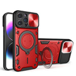 غطاء هاتف بممسك مغناطيسي منزلق بنقشة CD، لهواتف iPhone 14 Pro Max، iPhone 13 Pro Max، iPhone 13 Pro، iPhone 13، iPhone 12، iPhone 12 Pro Max، iPhone 12 Pro، iPhone 11 Pro Max