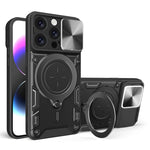 غطاء هاتف بممسك مغناطيسي منزلق بنقشة CD، لهواتف iPhone 17e / 16e، iPhone 17 Pro Max، iPhone 17 Pro، iPhone 17، iPhone Air، iPhone 16 Pro Max، iPhone 16 Pro، iPhone 16 Plus