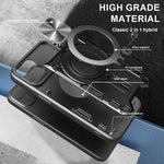غطاء هاتف بممسك مغناطيسي منزلق بنقشة CD، لهواتف iPhone 17e / 16e، iPhone 17 Pro Max، iPhone 17 Pro، iPhone 17، iPhone Air، iPhone 16 Pro Max، iPhone 16 Pro، iPhone 16 Plus