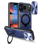 غطاء هاتف بممسك مغناطيسي منزلق بنقشة CD، لهواتف iPhone 17e / 16e، iPhone 17 Pro Max، iPhone 17 Pro، iPhone 17، iPhone Air، iPhone 16 Pro Max، iPhone 16 Pro، iPhone 16 Plus