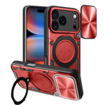 غطاء هاتف بممسك مغناطيسي منزلق بنقشة CD، لهواتف iPhone 17e / 16e، iPhone 17 Pro Max، iPhone 17 Pro، iPhone 17، iPhone Air، iPhone 16 Pro Max، iPhone 16 Pro، iPhone 16 Plus