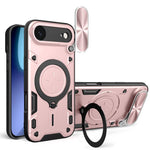 غطاء هاتف بممسك مغناطيسي منزلق بنقشة CD، لهواتف iPhone 17e / 16e، iPhone 17 Pro Max، iPhone 17 Pro، iPhone 17، iPhone Air، iPhone 16 Pro Max، iPhone 16 Pro، iPhone 16 Plus