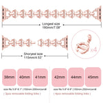 Ladder Buckle Metal Watch Band, For Apple Watch Ultra 49mm, For Apple Watch 8 41mm, For Apple Watch 8 45mm, For Apple Watch SE 2022 40mm, For Apple Watch SE 2022 44mm, For Apple Watch 7 41mm, For Apple Watch 7 45mm, For Apple Watch SE 40mm             ...