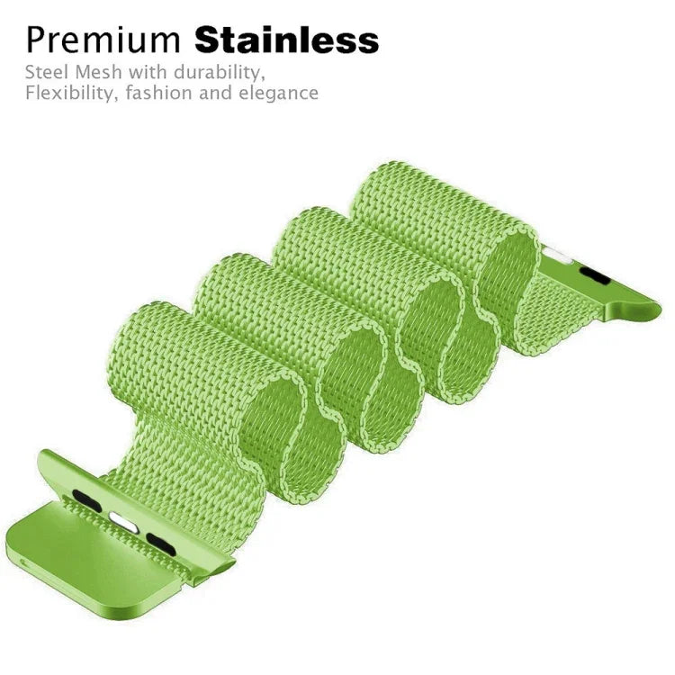 For Apple Watch Series Milanese Loop Magnetic Stainless Steel Watchband, 5 & 4 40mm / 3 & 2 & 1 38mm, 5 & 4 44mm / 3 & 2 & 1 42mm