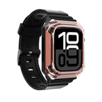Armor Case Integrated TPU Watch Band, For Apple Watch SE 2025 / 2023 44mm, For Apple Watch SE 2025 / 2023 40mm, For Apple Watch Series 11 / 10 42mm, For Apple Watch Ultra 3 / 2 49mm, For Apple Watch 9 45mm, For Apple Watch 9 41mm                       ...