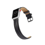 سوار ساعة من جلد الحصان المجنون عالي الجودة، لسلسلة Apple Watch 7 مقاس 41مم / 6 و SE و 5 و 4 مقاس 40مم / 3 و 2 و 1 مقاس 38مم، لسلسلة Apple Watch 7 مقاس 45مم / 6 و SE و 5 و 4 مقاس 44مم / 3 و 2 و 1 مقاس 42مم