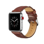 سوار ساعة من جلد الحصان المجنون عالي الجودة، لسلسلة Apple Watch 7 مقاس 41مم / 6 و SE و 5 و 4 مقاس 40مم / 3 و 2 و 1 مقاس 38مم، لسلسلة Apple Watch 7 مقاس 45مم / 6 و SE و 5 و 4 مقاس 44مم / 3 و 2 و 1 مقاس 42مم