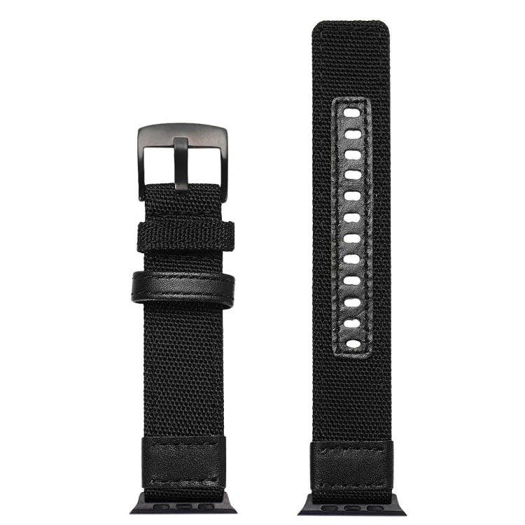 Nylon Watchband, For Apple Watch Series 7 41mm / 6 & SE & 5 & 4 40mm / 3 & 2 & 1 38mm, For Apple Watch Series 7 45mm / 6 & SE & 5 & 4 44mm / 3 & 2 & 1 42mm