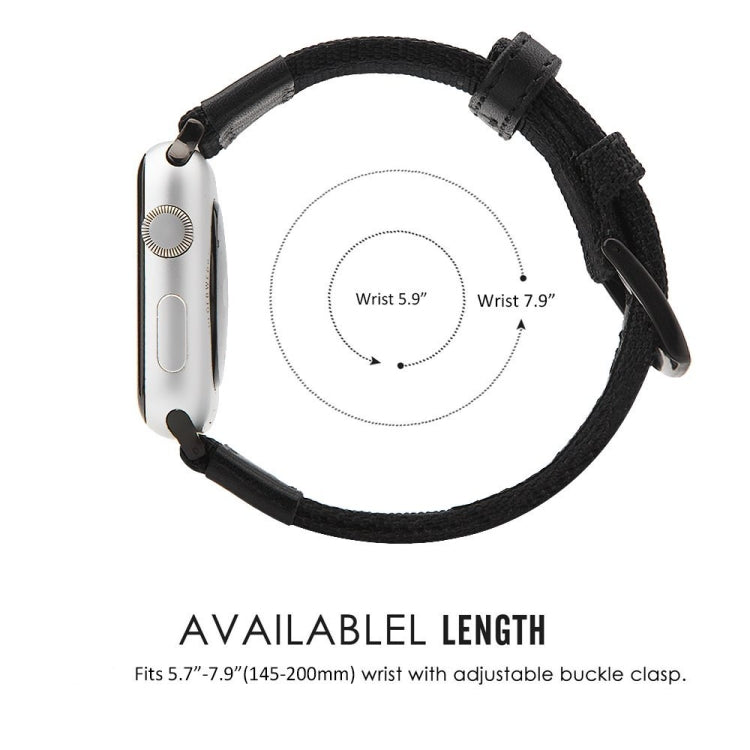 سوار ساعة نايلون، لسلسلة Apple Watch 7 مقاس 41مم / 6 و SE و 5 و 4 مقاس 40مم / 3 و 2 و 1 مقاس 38مم، لسلسلة Apple Watch 7 مقاس 45مم / 6 و SE و 5 و 4 مقاس 44مم / 3 و 2 و 1 مقاس 42مم