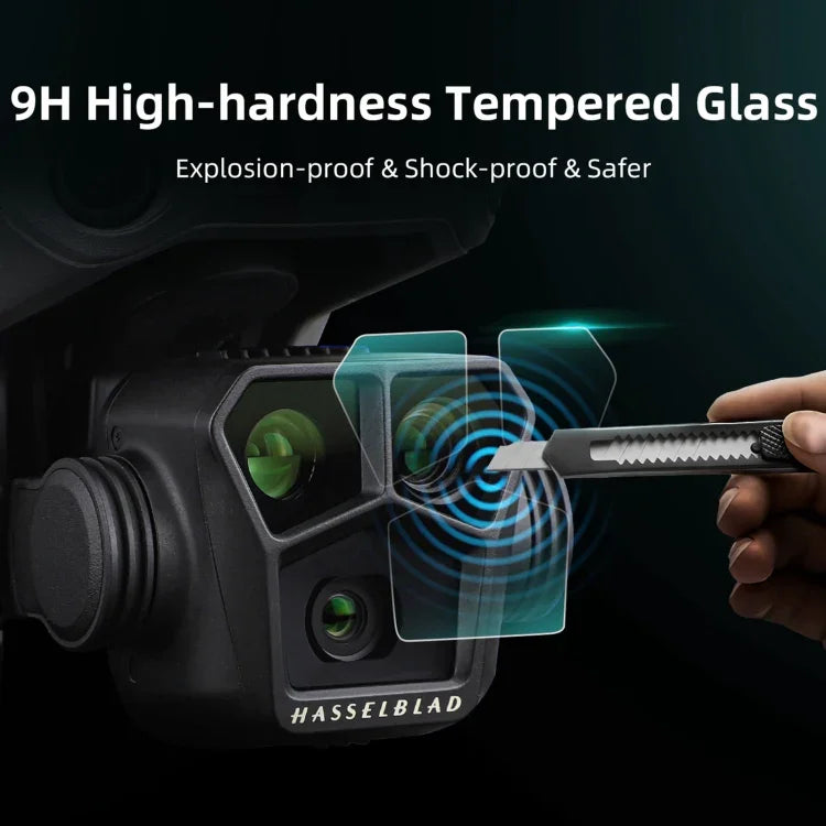 مجموعة من قطعتين من فيلم زجاج مقسى مقاوم للانفجار بدقة HD من Sunnylife M3P-BHM578، Sunnylife لـ DJI Mavic 3 Pro