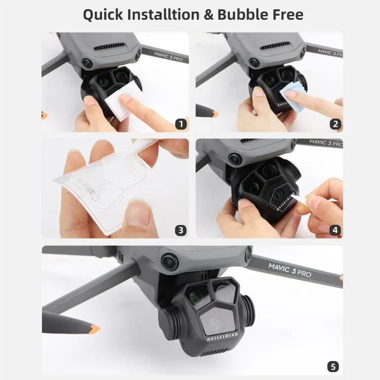 مجموعة من قطعتين من فيلم زجاج مقسى مقاوم للانفجار بدقة HD من Sunnylife M3P-BHM578، Sunnylife لـ DJI Mavic 3 Pro