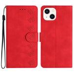 غطاء هاتف من الجلد المنقوش بنمط سبع فراشات، لهواتف iPhone 14 Pro Max، iPhone 13 Pro Max، iPhone 13 Pro، iPhone 13، iPhone 13 mini، iPhone 12، iPhone 12 Pro Max، iPhone 12 Pro