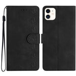 غطاء هاتف من الجلد المنقوش بنمط سبع فراشات، لهواتف iPhone 12 mini، iPhone 11 Pro Max، iPhone 11، iPhone 11 Pro