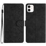غطاء هاتف من الجلد المنقوش بنمط سبع فراشات، لهواتف iPhone 12 mini، iPhone 11 Pro Max، iPhone 11، iPhone 11 Pro