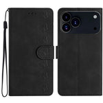 غطاء هاتف من الجلد بنقشة سبع فراشات بارزة، لهواتف iPhone 16e / 17e، iPhone 17 Pro Max، iPhone 17 Pro، iPhone 17، iPhone Air، iPhone 16 Pro Max، iPhone 16 Pro، iPhone 16 Plus