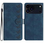 غطاء هاتف من الجلد بنقشة سبع فراشات بارزة، لهواتف iPhone 16e / 17e، iPhone 17 Pro Max، iPhone 17 Pro، iPhone 17، iPhone Air، iPhone 16 Pro Max، iPhone 16 Pro، iPhone 16 Plus