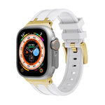 سوار ساعة سيليكون AP، لساعة آبل SE مقاس 44 مم، لساعة آبل 6 مقاس 40 مم، لساعة آبل 6 مقاس 44 مم