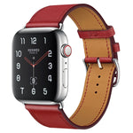 سوار ساعة بديل من الجلد، لسلسلة Apple Watch 7 مقاس 41مم / 6 و SE و 5 و 4 مقاس 40مم / 3 و 2 و 1 مقاس 38مم، لسلسلة Apple Watch 7 مقاس 45مم / 6 و SE و 5 و 4 مقاس 44مم / 3 و 2 و 1 مقاس 42مم