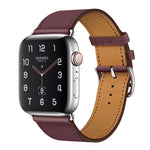سوار ساعة بديل من الجلد، لسلسلة Apple Watch 7 مقاس 41مم / 6 و SE و 5 و 4 مقاس 40مم / 3 و 2 و 1 مقاس 38مم، لسلسلة Apple Watch 7 مقاس 45مم / 6 و SE و 5 و 4 مقاس 44مم / 3 و 2 و 1 مقاس 42مم