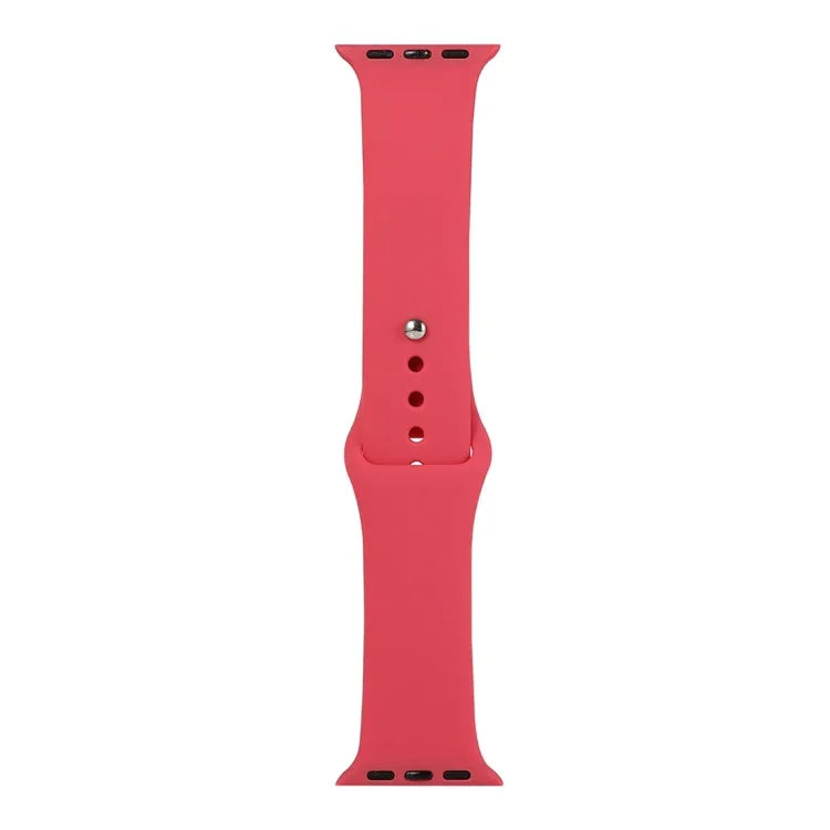 حزام ساعة بديل من السيليكون، قسم قصير (للنساء)، لساعات Apple Watch Series 8&7 بحجم 41 مم / SE 2&6&SE&5&4 بحجم 40 مم / 3&2&1 بحجم 38 مم