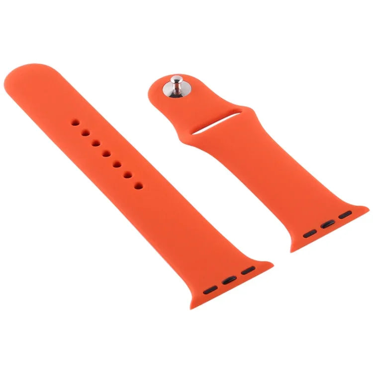 حزام ساعة بديل من السيليكون، قسم قصير (للنساء)، لساعات Apple Watch Series 8&7 بحجم 41 مم / SE 2&6&SE&5&4 بحجم 40 مم / 3&2&1 بحجم 38 مم