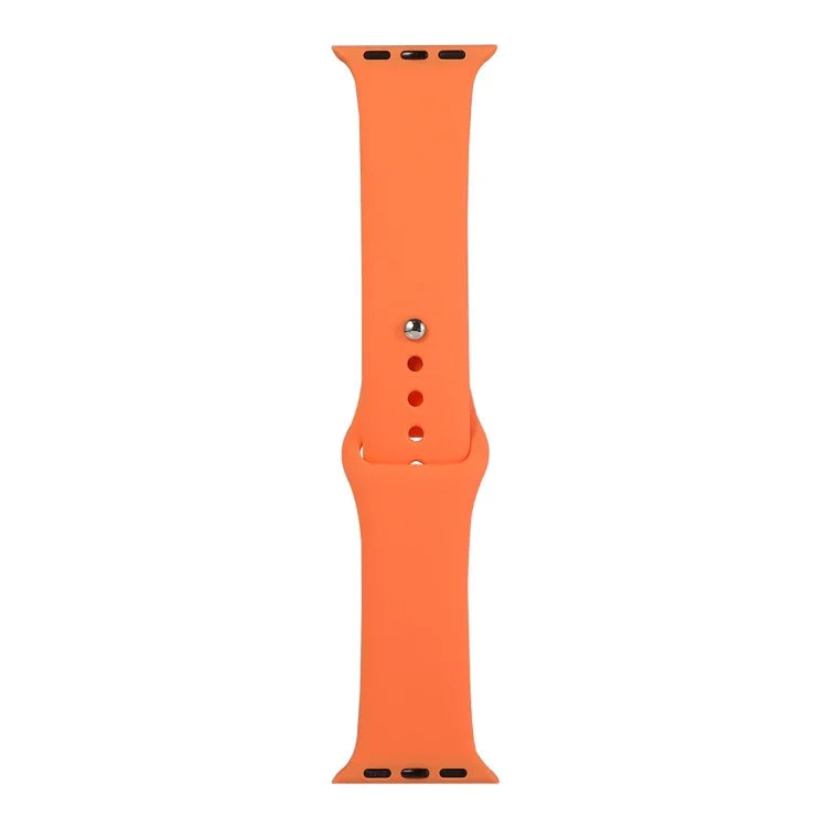 حزام ساعة بديل من السيليكون، قسم قصير (للنساء)، لساعات Apple Watch Series 8&7 بحجم 41 مم / SE 2&6&SE&5&4 بحجم 40 مم / 3&2&1 بحجم 38 مم