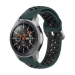 Universal Sports Two-tone Silicone Replacement Wrist Strap, For Samsung Galaxy Watch 46mm / Gear S3, For Huawei Watch GT2 / Honor Magic Watch 2 46mm