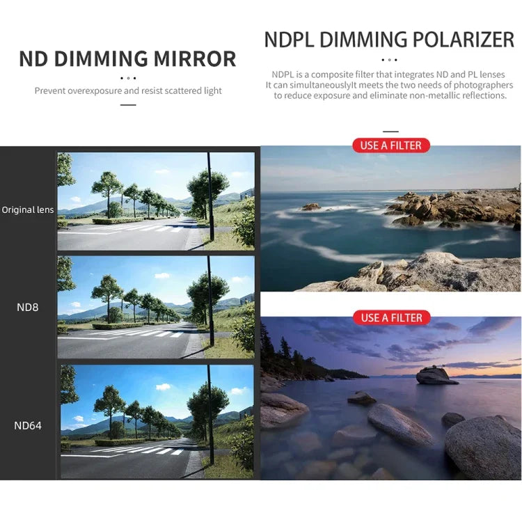 فلتر عدسة JSR GB 8 في 1 CPL ND8 ND16 ND32 ND64 STAR ND1000 NIGHT، 8 في 1 لـ DJI Mavic 3 Pro