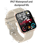 ساعة ذكية بحزام سيليكون مقاوم للماء بمعيار IP67 بحجم 1.96 بوصة T20، تدعم مكالمات بلوتوث ثنائية الوضع / مراقبة معدل ضربات القلب