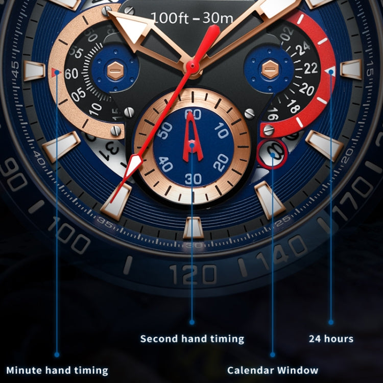 OLEVS 9936 Men Multifunctional Sports Waterproof Quartz Watch