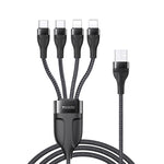 كابل شحن USB بطول 1.2م بقوة 4A إلى Type-C مزدوج + 8 بن مزدوج من YESIDO CA111