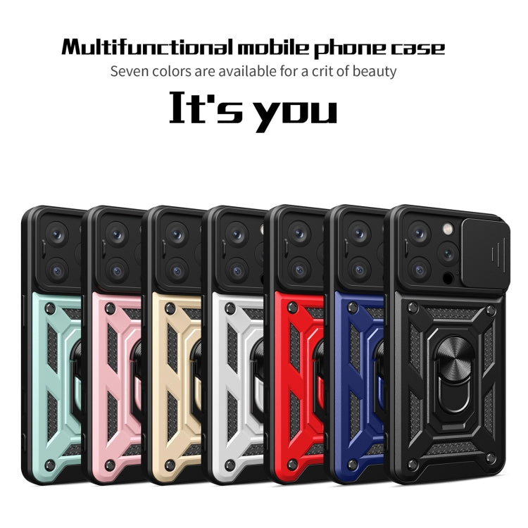 غطاء هاتف بتصميم غطاء كاميرا منزلق من TPU+PC، لهواتف iPhone 16 Pro، iPhone 16 Plus، iPhone 16، iPhone 15 Pro