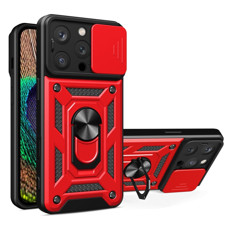 غطاء هاتف بتصميم غطاء كاميرا منزلق من TPU+PC، لهواتف iPhone 16 Pro، iPhone 16 Plus، iPhone 16، iPhone 15 Pro