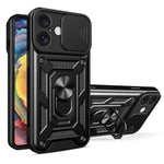 غطاء هاتف بتصميم غطاء كاميرا منزلق من TPU+PC، لهواتف iPhone 16 Pro، iPhone 16 Plus، iPhone 16، iPhone 15 Pro
