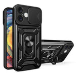 غطاء هاتف بتصميم غطاء كاميرا منزلق من TPU+PC، لهواتف iPhone 16 Pro، iPhone 16 Plus، iPhone 16، iPhone 15 Pro