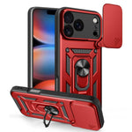 غطاء هاتف بتصميم غطاء كاميرا منزلق من TPU+PC، لهواتف iPhone 17e / 16e، iPhone 17 Pro Max، iPhone 17 Pro، iPhone 17، iPhone Air، iPhone 16 Pro Max