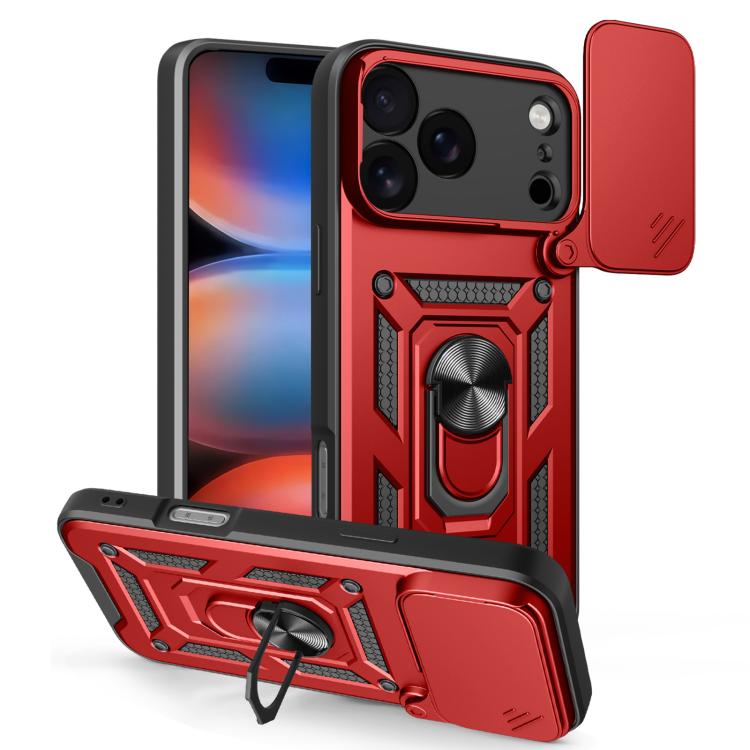 غطاء هاتف بتصميم غطاء كاميرا منزلق من TPU+PC، لهواتف iPhone 17e / 16e، iPhone 17 Pro Max، iPhone 17 Pro، iPhone 17، iPhone Air، iPhone 16 Pro Max