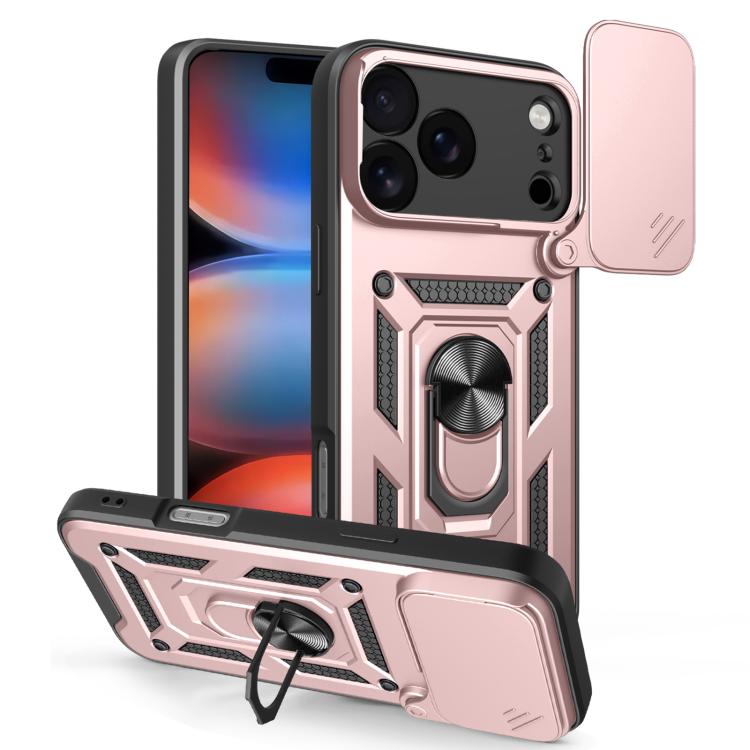 غطاء هاتف بتصميم غطاء كاميرا منزلق من TPU+PC، لهواتف iPhone 17e / 16e، iPhone 17 Pro Max، iPhone 17 Pro، iPhone 17، iPhone Air، iPhone 16 Pro Max