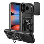 غطاء هاتف بتصميم غطاء كاميرا منزلق من TPU+PC، لهواتف iPhone 17e / 16e، iPhone 17 Pro Max، iPhone 17 Pro، iPhone 17، iPhone Air، iPhone 16 Pro Max