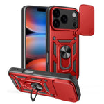 غطاء هاتف بتصميم غطاء كاميرا منزلق من TPU+PC، لهواتف iPhone 17e / 16e، iPhone 17 Pro Max، iPhone 17 Pro، iPhone 17، iPhone Air، iPhone 16 Pro Max