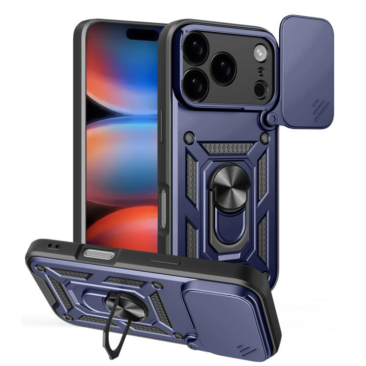 غطاء هاتف بتصميم غطاء كاميرا منزلق من TPU+PC، لهواتف iPhone 17e / 16e، iPhone 17 Pro Max، iPhone 17 Pro، iPhone 17، iPhone Air، iPhone 16 Pro Max