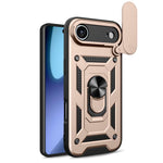 غطاء هاتف بتصميم غطاء كاميرا منزلق من TPU+PC، لهواتف iPhone 16 Pro، iPhone 16 Plus، iPhone 16، iPhone 15 Pro