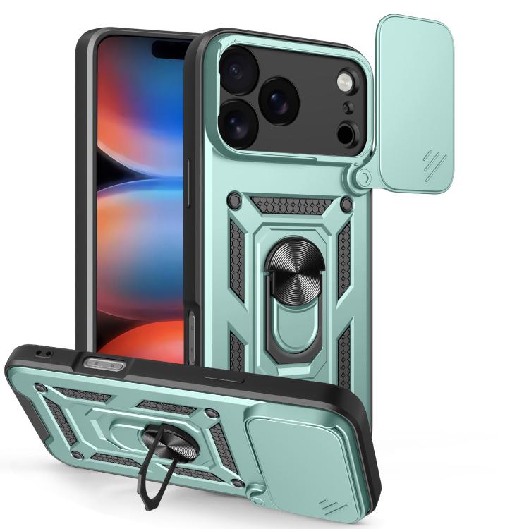 غطاء هاتف بتصميم غطاء كاميرا منزلق من TPU+PC، لهواتف iPhone 17e / 16e، iPhone 17 Pro Max، iPhone 17 Pro، iPhone 17، iPhone Air، iPhone 16 Pro Max