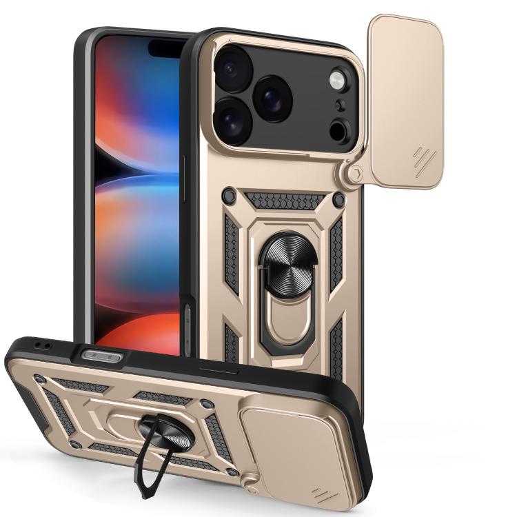 غطاء هاتف بتصميم غطاء كاميرا منزلق من TPU+PC، لهواتف iPhone 17e / 16e، iPhone 17 Pro Max، iPhone 17 Pro، iPhone 17، iPhone Air، iPhone 16 Pro Max