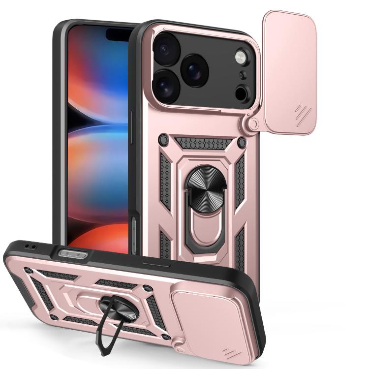 غطاء هاتف بتصميم غطاء كاميرا منزلق من TPU+PC، لهواتف iPhone 17e / 16e، iPhone 17 Pro Max، iPhone 17 Pro، iPhone 17، iPhone Air، iPhone 16 Pro Max