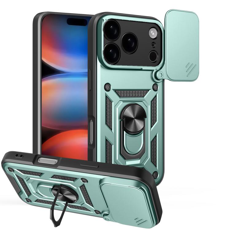 غطاء هاتف بتصميم غطاء كاميرا منزلق من TPU+PC، لهواتف iPhone 17e / 16e، iPhone 17 Pro Max، iPhone 17 Pro، iPhone 17، iPhone Air، iPhone 16 Pro Max
