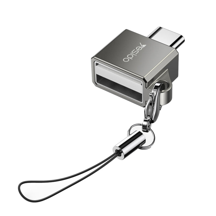 محول موصل صغير Yesido GS08 من Type-C إلى USB 3.0 OTG مع سلسلة مفاتيح