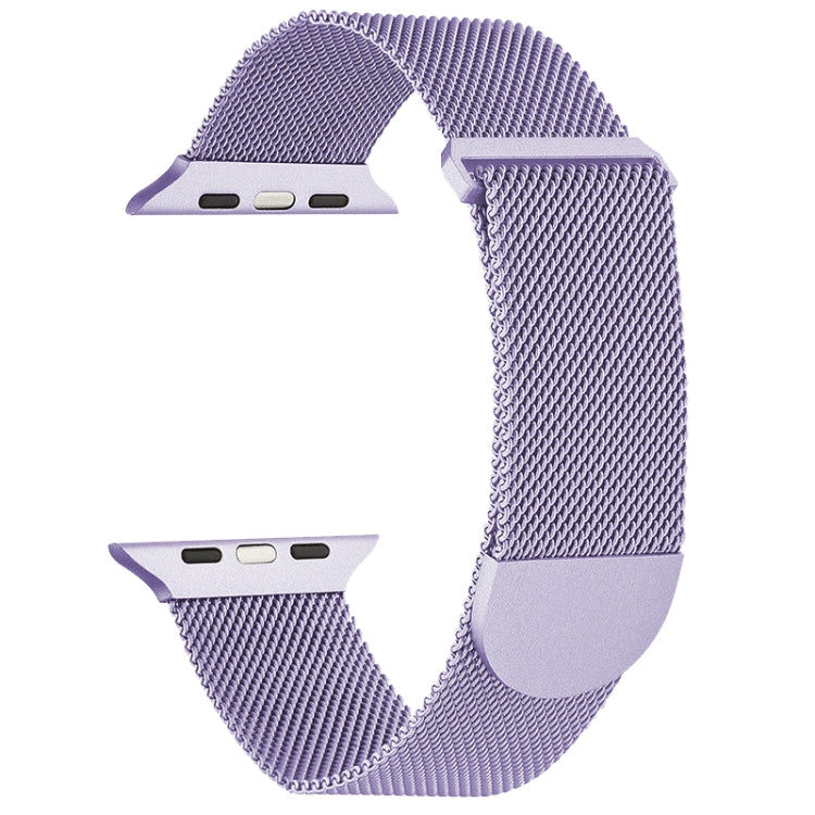 سوار ساعة معدني ميلانيزي مغناطيسي، لـ Apple Watch SE 2023 مقاس 40مم، لـ Apple Watch Ultra 2 مقاس 49مم، لـ Apple Watch 8 مقاس 45مم