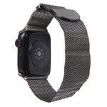 سوار ساعة معدني ميلانيزي مغناطيسي، لـ Apple Watch SE 2023 مقاس 40مم، لـ Apple Watch Ultra 2 مقاس 49مم، لـ Apple Watch 8 مقاس 45مم