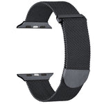 سوار ساعة معدني ميلانيزي مغناطيسي، لـ Apple Watch SE 2023 مقاس 40مم، لـ Apple Watch Ultra 2 مقاس 49مم، لـ Apple Watch 8 مقاس 45مم